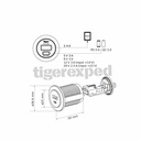 Prise intégrée USB-C / USB-A 12V QC/PD3.0 45W