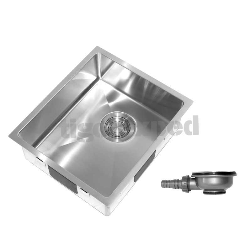 Evier de camping-car en acier inoxydable 400 x 340 x 150mm