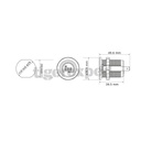 Voltmètre numérique 12V / 24V avec indicateur de niveau de batterie étanche