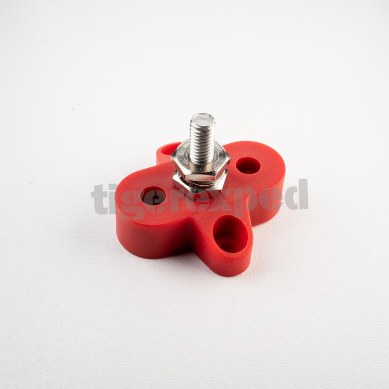 Bloc de distribution simple rouge - M6