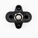Bloc de distribution simple noir - M6