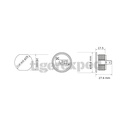 Voltmètre 12V / 24V avec affichage LED numérique étanche, compteur intégré
