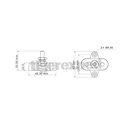 Bloc de distribution double rouge - m6