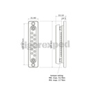Jeu de barres 150A 2 x M6 + 12 x M4