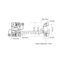 Disjoncteur automatique avec interrupteur de réarmement M6 (1/4") 50A
