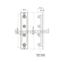 Jeu de barres 250A 4 x M8