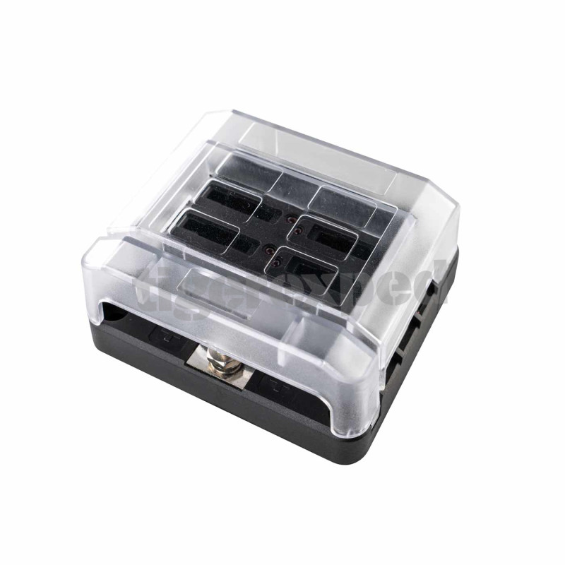 Porte-fusible 6 sorties connexion M4 (12/24V)