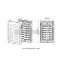 Porte-fusible 12 sorties avec jeu de barres connexion M4 (12/24 V)