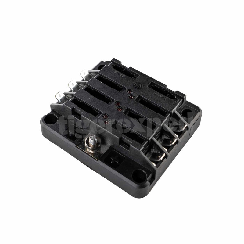 Porte-fusible 6 sorties connexion rapide (12/24 V)