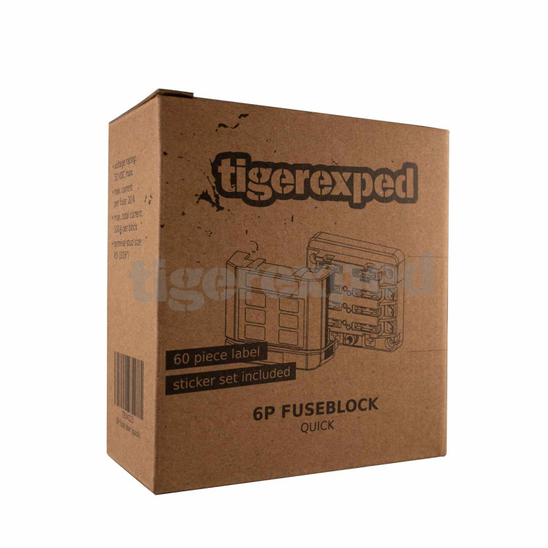 Porte-fusible 6 sorties connexion rapide (12/24 V)