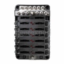 Porte-fusible 12 sorties avec jeu de barres connexion rapide (12/24 V)