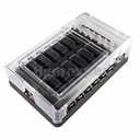 Porte-fusible 12 sorties avec jeu de barres connexion rapide (12/24 V)