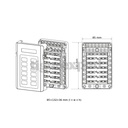 Porte-fusible 12 sorties avec jeu de barres connexion rapide (12/24 V)