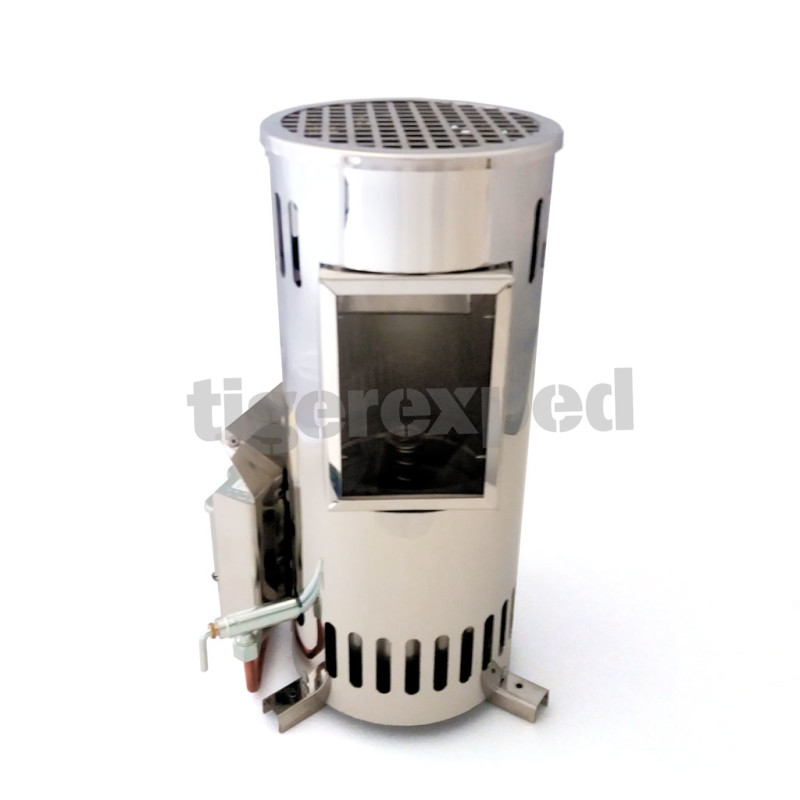 Poêle diesel "Siberia", 1,8 kW, système 70 mm avec fenêtre de visualisation