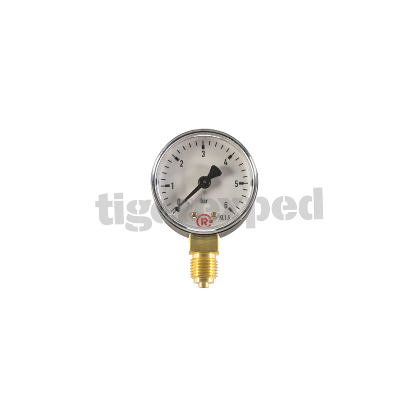 Réducteur de pression réglable 1-5,5 bar avec manomètre et 2x embout de tuyau 10 mm
