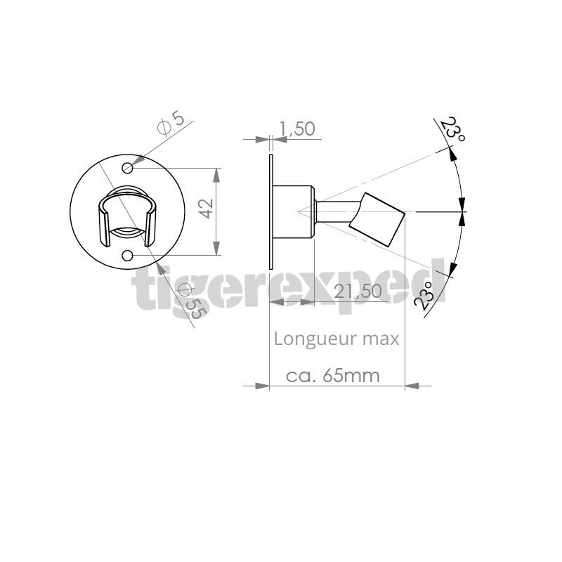 Douche avec tuyau et support Queensize Camper