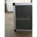 Barre aluminium 25x25x1,5 mm avec 2 ponts, 195cm