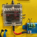 Porte-fusible 12 sorties avec bornier connexion rapide (12/24 V)
