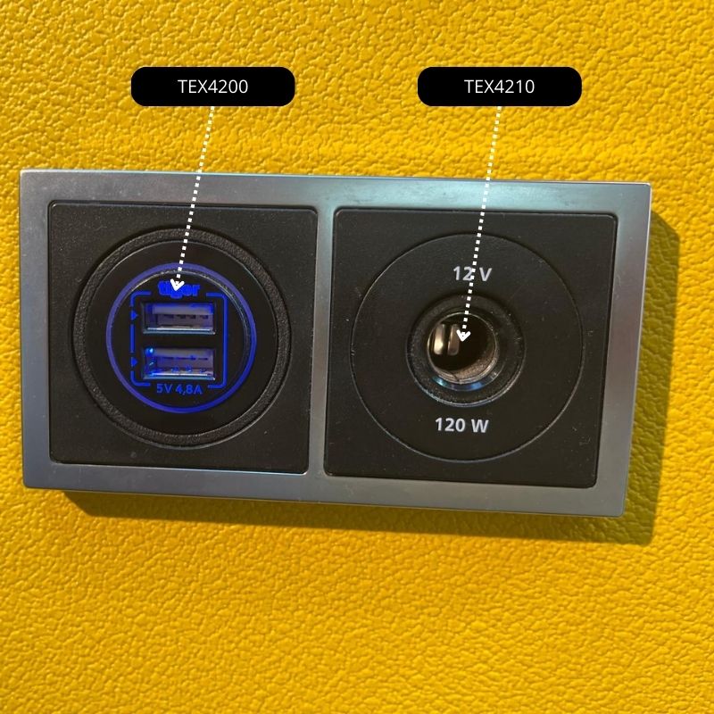 Chargeur double USB-A 12/24V 2 x 2,4 ampères