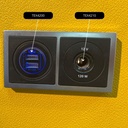 Chargeur double USB-A 12/24V 2 x 2,4 ampères