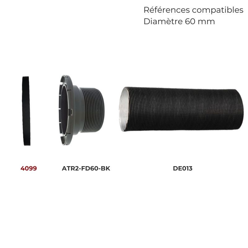 Déflecteur refermable Ø 60 mm 4099