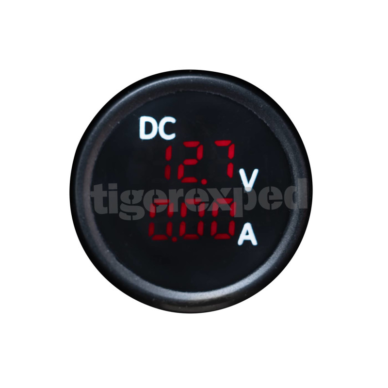 Voltmètre/Ampèremètre numérique pour 12/24V