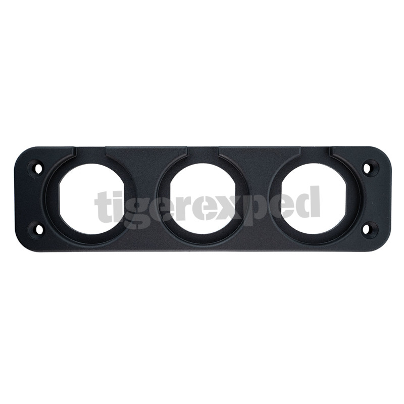 Support triple pour prise USB à encastrer 12/24V