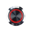 Interrupteur en acier inoxydable avec LED rouge 24V 2,5A