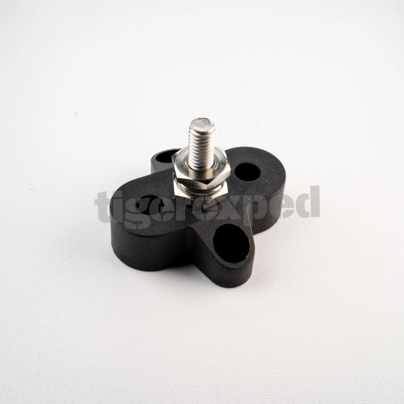 Bloc de distribution simple noir - M6