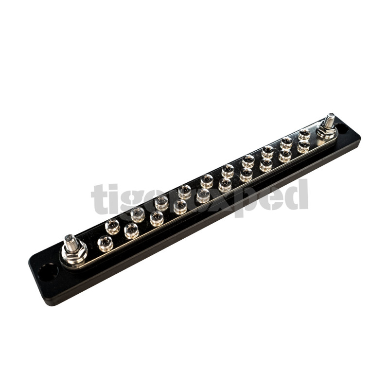 Bornier 150A 2 x M6 + 20 x M4