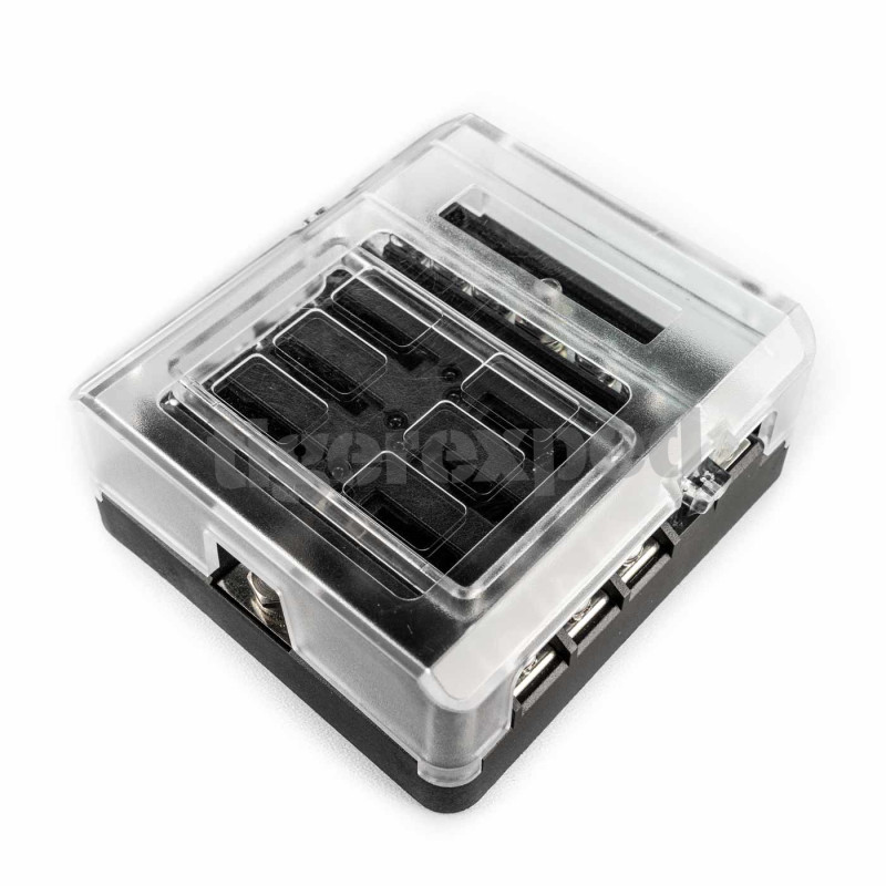 Porte-fusible 6 sorties avec bornier connexion M4 (12/24 V)