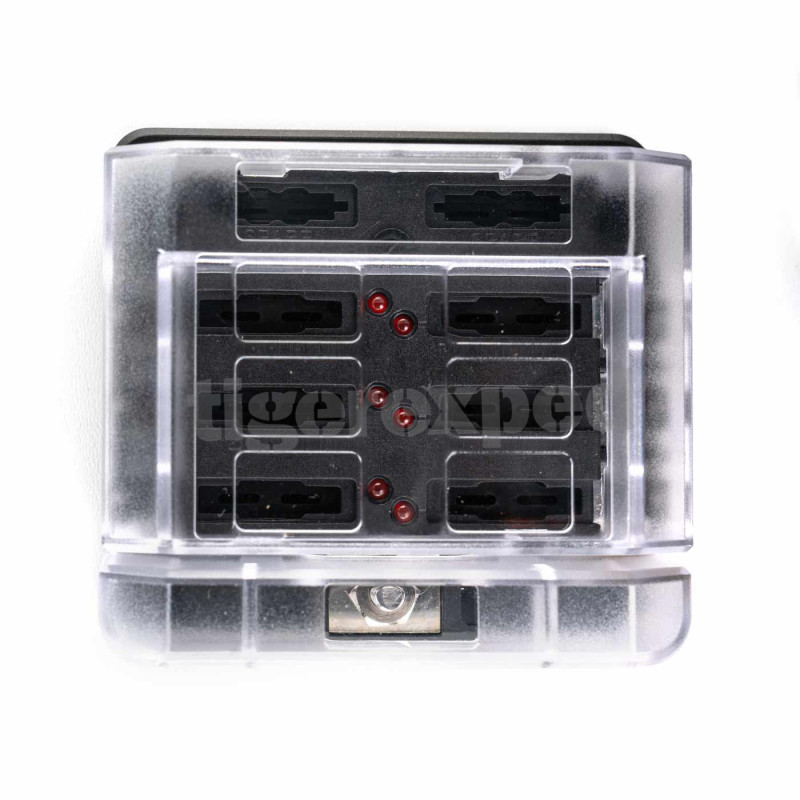 Porte-fusible 6 sorties connexion rapide (12/24 V)