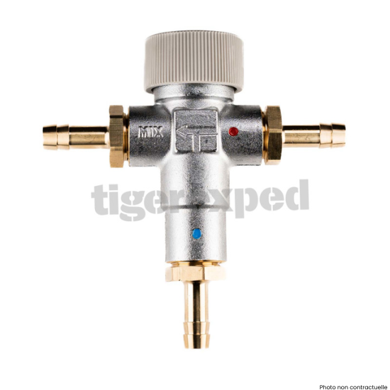 Mitigeur thermostatique avec embouts pour tuyau de ⌀ 10 mm