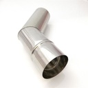 Conduit de fumée de poêle à 45 degrés