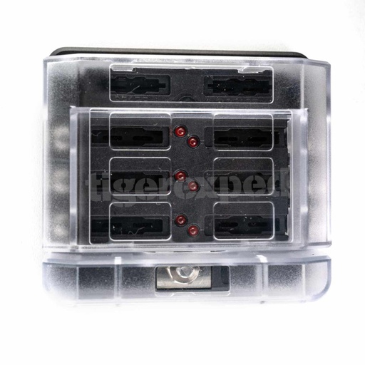 [TEX4122] Porte-fusible 6 sorties connexion M4 (12/24V)