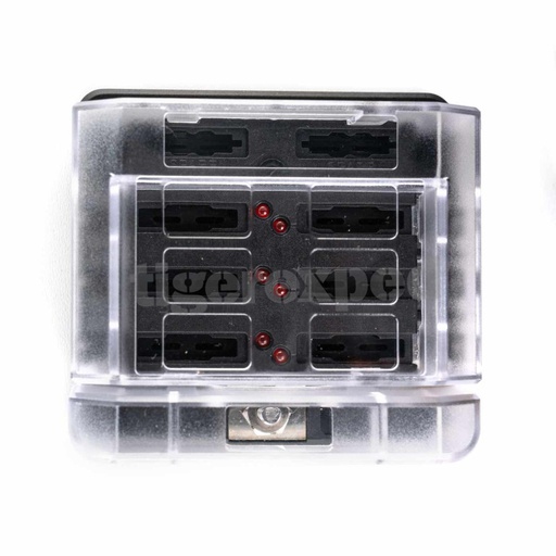 [TEX4123] Porte-fusible 6 sorties connexion rapide (12/24 V)