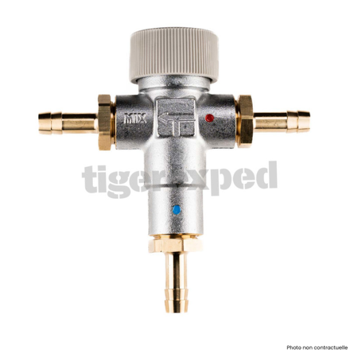 [TEX1764] Mitigeur thermostatique avec embouts pour tuyau de ⌀ 10 mm