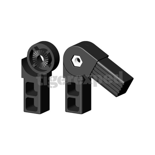 [19344] Connecteur 2 bras avec charnière à 24 dents