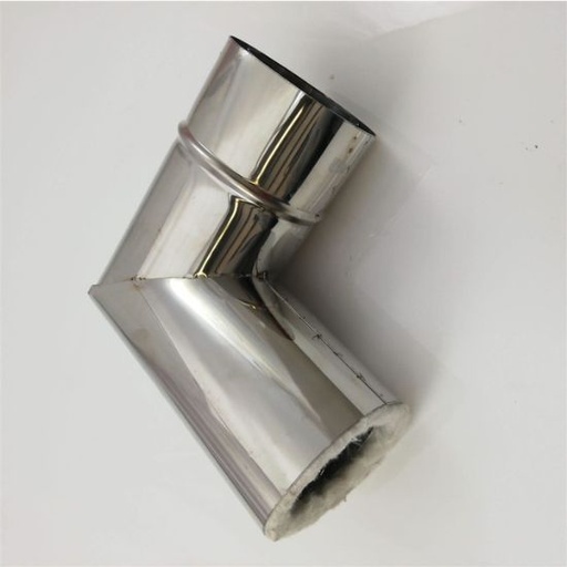 [19134] Conduit de fumée pour poêle isolé à double paroi à 90 degrés